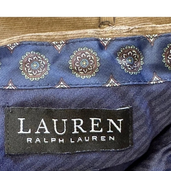 Ralph Lauren Brown Corduroy Pants Mens 36x29 Slim Black Label Preppy Acadamia - Picture 6 of 6